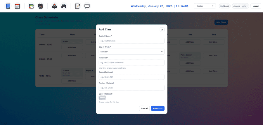 Weekly Schedule Management for Children 2
