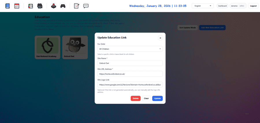 Kids Safe Browser education view 2